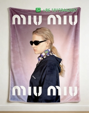 Miumiu Throw Blankets